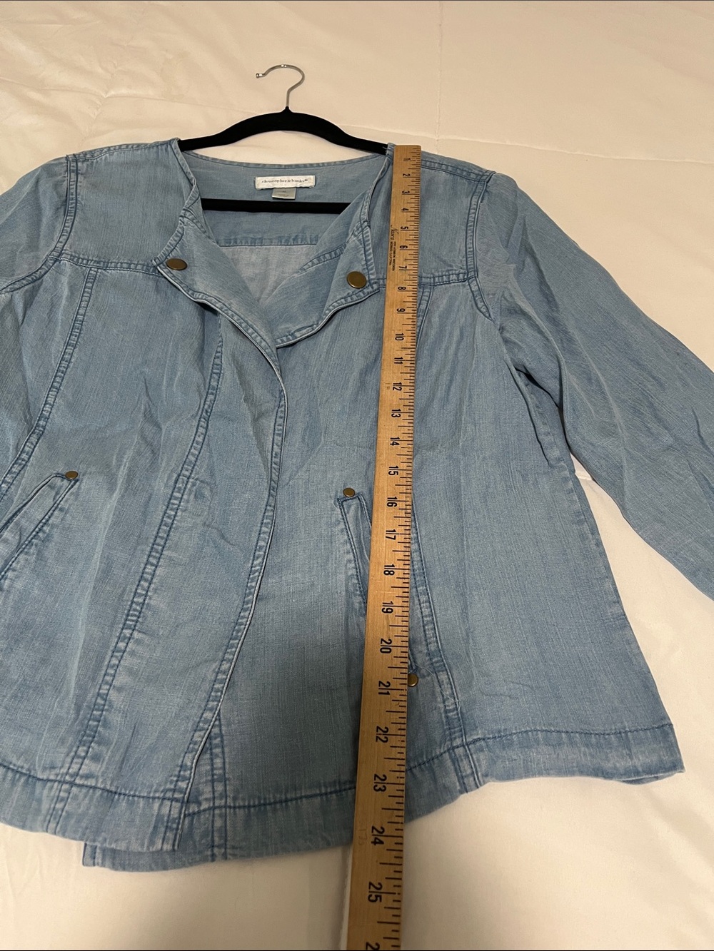 Christopher & Banks Light Blue Denim-Style Jacket - Picture 3 of 7